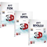 3D Yayınları AYT 2026 Fizik - Kimya - Biyoloji Soru Bankası Seti