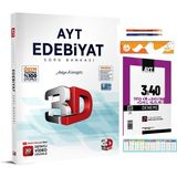 3D Yayınları Ayt 3D Edebiyat Soru Bankası ve 2025 Ayt Türk Dili ve Edebiyatı Sosyal Bilimler 1 3X40 Deneme