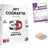 3D Yayınları Ayt Coğrafya Video Destekli Defter - Yks 2027 + Telefon Tutucu + Tyt Deneme