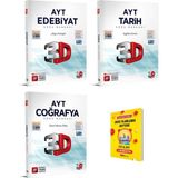 3D Yayınları AYT Edebiyat – Tarih ve Coğrafya Soru Bankası - Telefon Tutucu