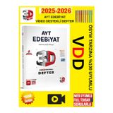 3D Yayınları Ayt Edebiyat Video Destekli Defter+Android Kalem