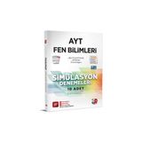 3D Yayınları AYT Fen Bilimleri Simülasyon Denemeleri 10 Adet Üniversite Hazırlık İçin Güncel Kitap