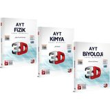 3D Yayınları Ayt Fen Bilimleri Soru Bankası Setifizik Kimya Biyoloji 3 Kitap