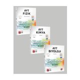 3D Yayınları Ayt Fizik, Kimya, Biyoloji Branş Deneme 2024 (3 KİTAP)