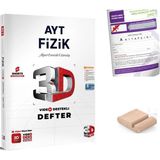 3D Yayınları Ayt Fizik Video Destekli Defter - Yks 2027 + Telefon Tutucu + Tyt Deneme