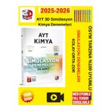 3D Yayınları Ayt Kimya Simülasyon 24 Deneme+Tablet Kalem