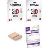3D Yayınları Ayt Matematik Ayt Biyoloji Video Destekli Defter -Yks 2027 +Telefon Tutucu + Tyt Deneme