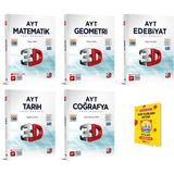 3D Yayınları AYT Matematik Geometri Edebiyat Tarih ve Coğrafya Soru Bankası - Telefon Tutucu