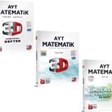 3D Yayınları Ayt Matematik Video Ders Defteri Soru Bankası Ve Deneme Seti 3 Kitap