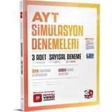3D Yayınları AYT Sayısal Simülasyon 3 Deneme Sınavı Ciltli Kitap Üniversite Hazırlık