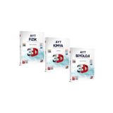 3D Yayınları Fizik Kimya Biyoloji AYT Fen Bilimleri Soru Bankası Seti