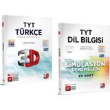 3D Yayınları Tyt 3D Türkçe Soru Bankası + Simülasyon Dilbilgisi Denemeleri - Soru Bankası + Deneme
