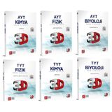 3d Yayınları Tyt Ayt Fizik Kimya Biyoloji Soru Bankası Seti 2023