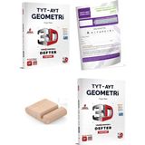 3D Yayınları Tyt Ayt Geometri 1 ve Geometri 2 Video Destekli Defter - Yks 2027 + Telefon Tutucu + Tyt Deneme