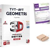 3D Yayınları Tyt Ayt Geometri 1 Video Destekli Defter - Yks 2027 + Telefon Tutucu + Tyt Deneme