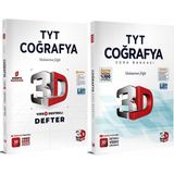 3D Yayınları Tyt Coğrafya Video Destekli Defter ve Soru Bankası Seti (2 Kitap)