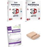 3D Yayınları Tyt Matematik Ayt Matematik Video Destekli Defter - Yks 2027 + Telefon Tutucu + Tyt Deneme