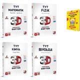 3D Yayınları TYT Matematik Fizik Kimya ve Biyoloji Video Destekli Defter - Telefon Tutucu