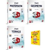 3D Yayınları TYT Matematik Geometri ve Türkçe Soru Bankası - Telefon Tutucu
