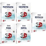 3D Yayınları TYT Matematik Soru Bankası - TYT Fizik Soru Bankası - TYT Biyoloji Soru Bankası 5'li Set