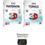 3D Yayınları Tyt Matematik + Türkçe Soru Bankası Seti Kronometre Hediyeli