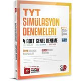 3D Yayınları TYT Simülasyon Genel Deneme Seti 4'lü – 12. Sınıf Üniversite Hazırlık Sınav Paketi