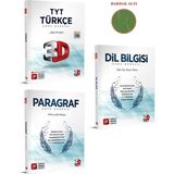 3D Yayınları TYT Soru Bankası Türkçe - Paragraf - Dil Set 3 Kitap