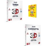 3D Yayınları TYT Tarih ve Coğrafya Video Destekli Defter - Telefon Tutucu