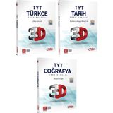3D Yayınları TYT Türkçe Soru Bankası - Tarih Soru Bankası - Coğrafya Soru Bankası 3'lü Set