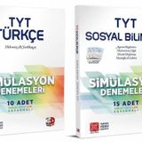3d Yayınları - TYT Türkçe+Sosyal Bilimler Simülasyon Deneme Seti 2 Kitap