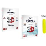 3D Yayınları TYT Video Destekli Türkçe Defter - Soru Bankası Seti