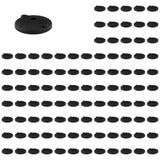 3D24, 100x, Ayak Tabağı, 100, Plastik PA Cam Küre Güçlendirilmiş, Siyah | 100 mm; Tip I / B; vida delikleri ile kapatılır; düzleştirilebilir; dönme aralığı 20°; küre 15; taşıma kapasitesi 900 kg