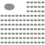 3D24, 100x, Ayak Tabağı, 120, Plastik PA Cam Küre Güçlendirilmiş, Gri | 120 mm; Tip I; vidalama delikleri açık; hizalanabilir; dönme aralığı 20°; küre 15; taşıma kapasitesi 900 kg
