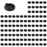 3D24, 100x, Ayak Tabağı, 80, Plastik PA Cam Küre Güçlendirilmiş, Siyah | 80 mm; Tip I / B; vidalama delikleri açık; düzleştirilebilir; dönme aralığı 20°; küre 22; taşıma kapasitesi 900 kg