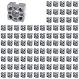 3D24, 100x, plaka bağlantısı, 30x30x15, alüminyum döküm, parlak, alüminyum | 30 x 30 x 15 mm; Somun 8; Tip B; Izgara ölçüsü 30 mm; M5 vida ile vidalanabilir; Ağırlık 2000 g
