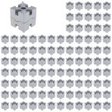 3D24, 100x, plaka bağlantısı, 30x30x15, alüminyum döküm | Toz boyalı; alüminyum renginde; 30 x 30 x 15 mm; somun 8; Tip B; ızgara ölçüsü 30 mm; M5 vida ile vidalanabilir; Ağırlık 2000