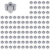 3D24, 100x, plaka bağlantısı, 40x40x15, alüminyum döküm | Toz boyalı; alüminyum renginde; 40 x 40 x 15 mm; somun 10; Tip B; ızgara ölçüsü 40 mm; M6 vida ile vidalanabilir; Ağırlık