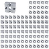 3D24, 100x, plaka bağlantısı, 45x45x15, alüminyum döküm | Toz boyalı; alüminyum renginde; 45 x 45 x 15 mm; somun 10; Tip B; ızgara ölçüsü 45 mm; M6 vida ile vidalanabilir; Ağırlık