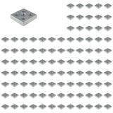 3D24, 100x, taşıma ve ayak plakası M16, 60x60x12, çinko basınçlı döküm, boş | 60 x 60 x 12 mm; Tip I; M6 vida ile vidalanabilir; Ağırlık 17500 g