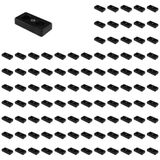 3D24, 100x, taşıma ve ayak plakası M8, 30x60x12, çinko basınçlı döküm | Toz boyalı; siyah; 30 x 60 x 12 mm; Tip B; M8 vida ile vidalanabilir; Ağırlık 10000 g