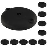 3D24, 10x, Ayak Tabağı, 120, Plastik PA Cam Küre Güçlendirilmiş, Siyah | 120 mm; Tip I / B; vida delikleri açık; düzleştirilebilir; dönme aralığı 20°; küre 15; taşıma kapasitesi 900 kg