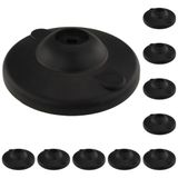 3D24, 10x, Ayak Tabağı, 175, Plastik PA Cam Küre Güçlendirilmiş, Siyah | 175 mm; Tip I / B; vida delikleri ile kapalı; vidalanabilir; dönme aralığı 4°; sabit ayaklar için; ağırlık 3440 g