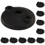 3D24, 10x, Ayak Tabağı, 80, Plastik PA Cam Küre Güçlendirilmiş, Siyah | 80 mm; Tip I / B; vidalama delikleri açık; düzleştirilebilir; dönme aralığı 20°; küre 15; taşıma kapasitesi 900 kg