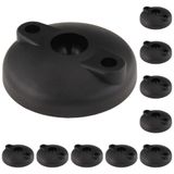 3D24, 10x, Ayak Tabağı, 80, Plastik PA Cam Küre Güçlendirilmiş, Siyah | 80 mm; Tip I / B; vidalama delikleri açık; düzleştirilebilir; dönme aralığı 20°; küre 22; taşıma kapasitesi 900 kg