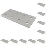 3D24, 10x, bağlantı plakası, 117x57x5, alüminyum, eloksallı, alüminyum | 117 x 57 x 5 mm; Somun 6; Tip I / B; Izgara ölçüsü 60 / 120; M6 vida ile vidalanabilir; Ağırlık 850 g
