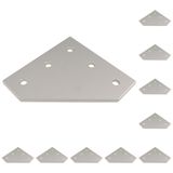 3D24, 10x, bağlantı plakası, 118x118x6, alüminyum, eloksallı, alüminyum | 118 x 118 x 6 mm; Somun 8; Tip I / B; Izgara ölçüsü 120 / 120; M8 vida ile vidalanabilir; Ağırlık 1680 g
