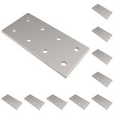 3D24, 10x, bağlantı plakası, 156x76x6, alüminyum, eloksallı, alüminyum | 156 x 76 x 6 mm; Somun 8; Tip I / B; Izgara ölçüsü 80 / 160; M8 vida ile vidalanabilir; Ağırlık 1850 g