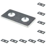 3D24, 10x, bağlantı plakası, 60x30x3, çelik, galvanizli | 60 x 30 x 3 mm; Tip I / B; ızgara ölçüsü 30 mm; vidalanabilir; ağırlık 360 g