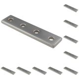 3D24, 10x, bağlantı plakası, 78x18x4, alüminyum, eloksallı, alüminyum | 78 x 18 x 4 mm; Somun 5; Tip I / B; Izgara ölçüsü 20 / 80; M5 vida ile vidalanabilir; Ağırlık 150 g