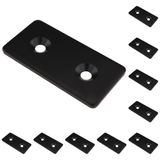 3D24, 10x, bağlantı plakası, 90x45x5, çelik, toz boyalı, siyah | 90 x 45 x 5 mm; Tip I / B; ızgara ölçüsü 45 mm; vidalanabilir; ağırlık 1490 g